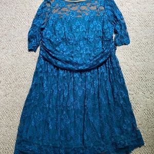 Gorgeous Blue Lace Dress Size 4x